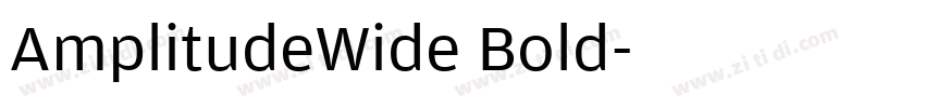 AmplitudeWide Bold字体转换